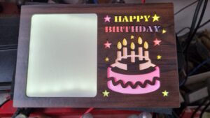 LED Birthday frame